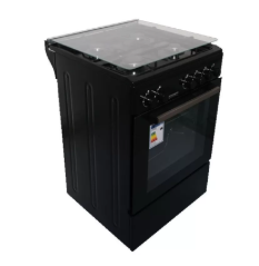 CUISINIERE ARTHUR MARTIN 4FX 60*60 NOIR VENTILE CATALYSE SMART 7 BOUTON 